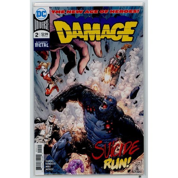 DAMAGE #1A & #2 - From DC's DARK NIGHTS METAL EVENT, ©2017, TONY DANIEL COVERS! - Picture 3 of 3